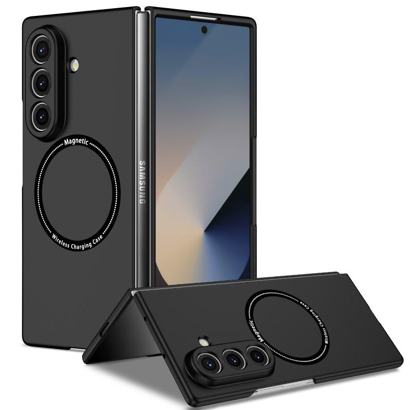 Ultra Thin Magnetic Phone Case Galaxy Z Fold8 Flip8 7 6 Slim PC Hard Shell With Built-in Magnet Ring