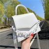 Модная цепочка с дизайном однотонная женская сумка-мессенджер маленькая квадратная сумка-чехол сумка для покупок