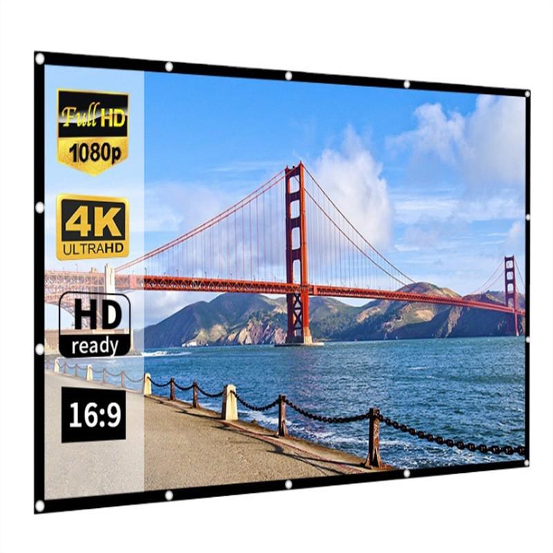 Portable Outdoor Foldable Projector Screen with Stand for Camping