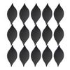 15pcs Mirror Wall Sticker Black Acrylic 3D Teardrop Mirror Wall Art for Living Room Bedroom