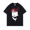 Рэпер Playboi Carti Whole Lotta Red Спокойный Парень Смешной Мем Футболки Мужская Мода Оверсайз Футболка 100% Хлопок Короткий Рукав Фут...