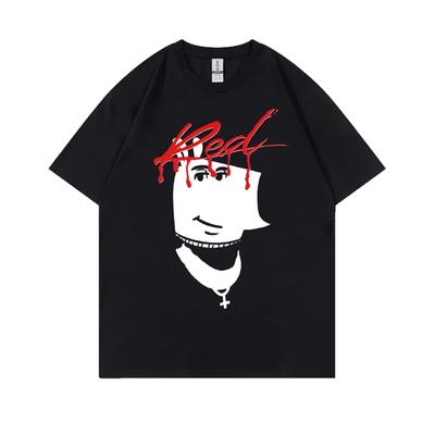 Рэпер Playboi Carti Whole Lotta Red Спокойный Парень Смешной Мем Футболки Унисекс Мода Оверсайз Футболка 100% Хлопок Короткий Рукав Футболка