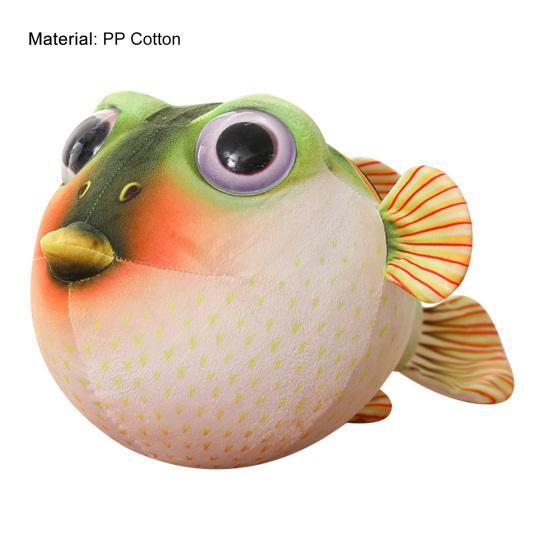 26/33/43cm Fashion Accompany Sofa Ornament Cozy Touch Cartoon Animal Pillow Puffer Fish Plush Toy for Girl Children