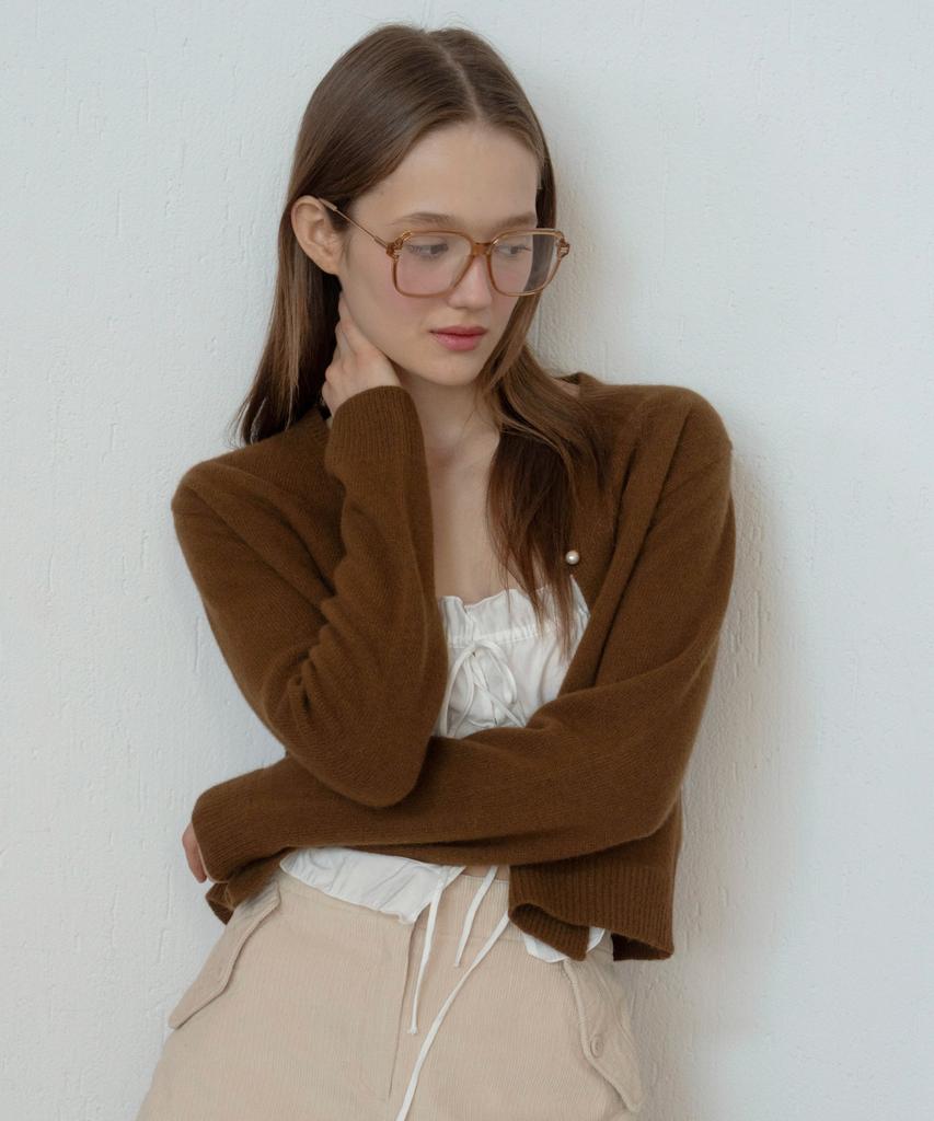 LETTERA Raccoon Pearl Cardigan
