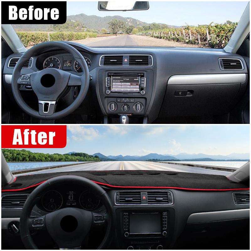 Car Dashboard Cover For Volkswagen VW Jetta 6 MK6 A6 2011 2012 2013 2014 2015 2016 2017 Dash Sun Shade Non-slip Pad Accessories