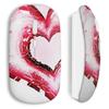 Wireless Mouse - Love - Red - USB Wi-Fi Key Included - Compatible Mac and PC - Red