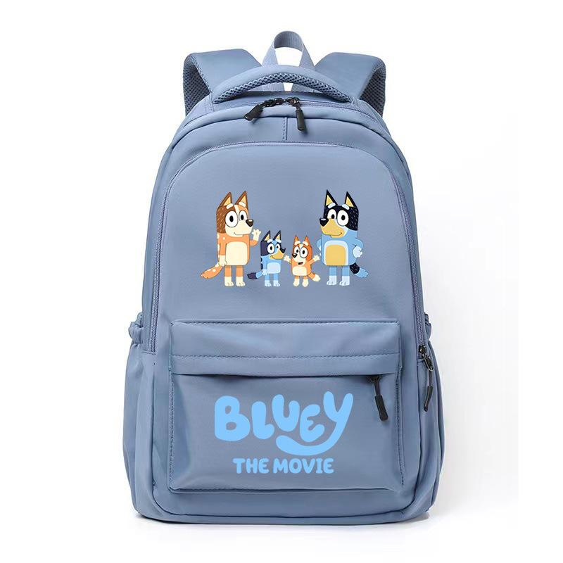 Забавный мультяшный рюкзак в стиле Bluey College, школьный рюкзак для отдыха, снижающий нагрузку на ученика