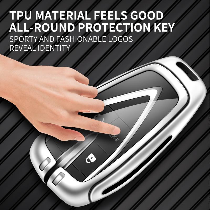 Car Key Case Shell Auto Emblem Keychain Ring For Changan CS75 Plus CS95 CS35 CS15 CS85 Alsvin CS55 Eado CS15EV CX20 CX70 Raeton