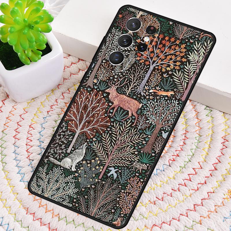Чехол из ТПУ для телефона с рисунком диких лесных животных для Samsung Galaxy note 10 pro S26 S25 S24 S23 S22 Ultra Plus S21 FE S20 Ударопрочный чехол