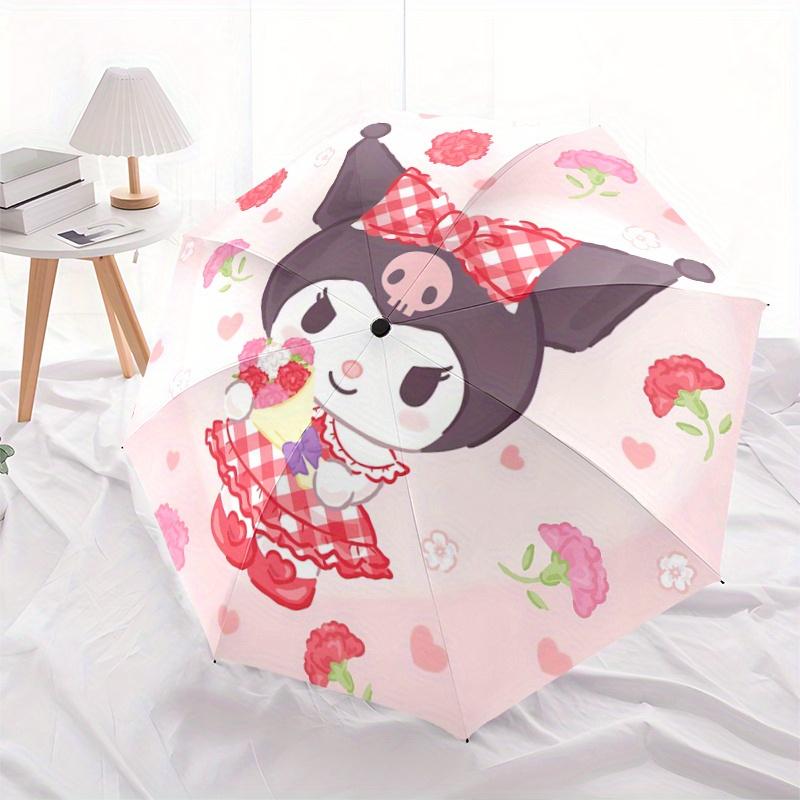 1pc Bouquet Kuromi Automatic Opening and Closing Cartoon Umbrella - Suitable for Various Occasions, Outdoor Activities, Lightweight and Durable Automa