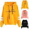 Ladies Autumn Winter Loose Printed Hoodie for Women Long Sleeve Oversize Casual Pullover Hooded Tops