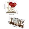 Handicraft Wooden Ornament Love Platform Commemorative Gift Wooden Letter Set Home Decoration Wooden Material Wooden Crafts