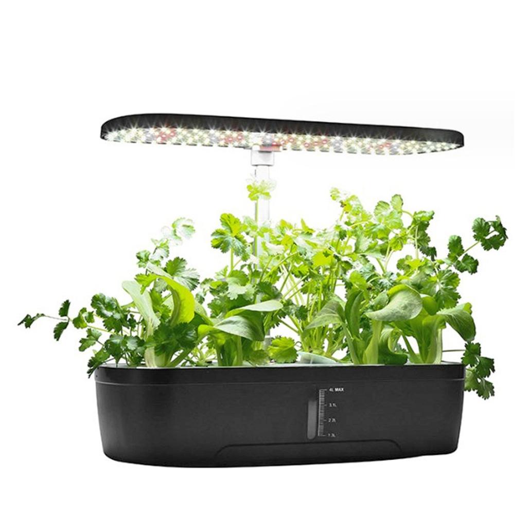 Hydroponics Growing System Planter ABS 12 Pods Soilless Indoor Garden Kit with LED Grow Light for Home