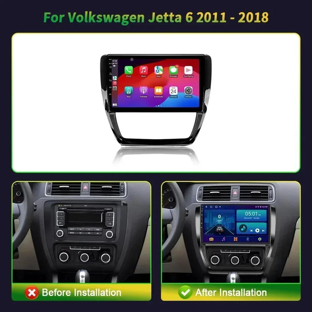Android для Volkswagen Jetta 6 2011-2018 автомобильный радиоприемник стерео головное устройство беспроводной Carplay мультимедиа GPS навигация 2 Din экран