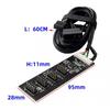 USB-адаптер USB-разветвитель 9-контактный на 4x 9-контактный разветвитель на 8-портовый USB 2.0 концентратор Карта-удлинитель с удлинительным кабелем 60 см для настольного компьютера