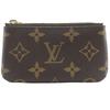 Pochette Cre Coin Purse M62650 Brown Monogram Canvas Unisex Used