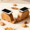 Держатель для телефона в виде слона из массива дерева - Креативный настольный аксессуар