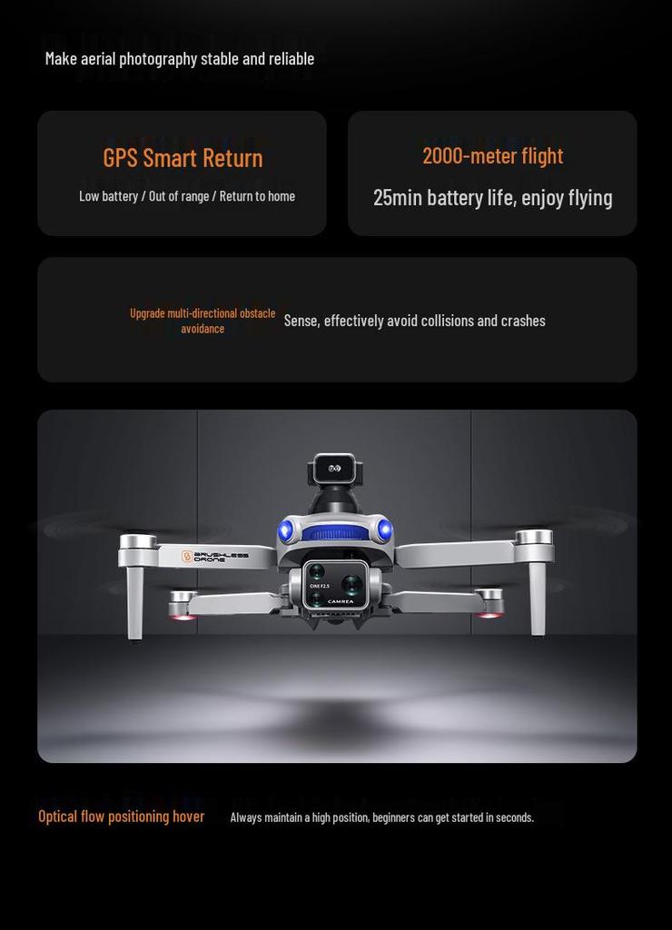 Foldable GPS Drone with Long Battery Life & Aerial Photography