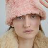 AWESOME NEEDS FUR LAMPSHADE HAT_SNOW PINK