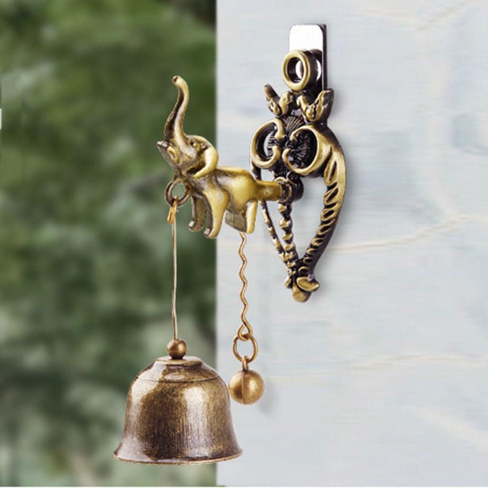 Wealth Home Decoration Horse Mascot Wall Hanging Ornaments Animal Doorbell Wind Chime Metal Bell