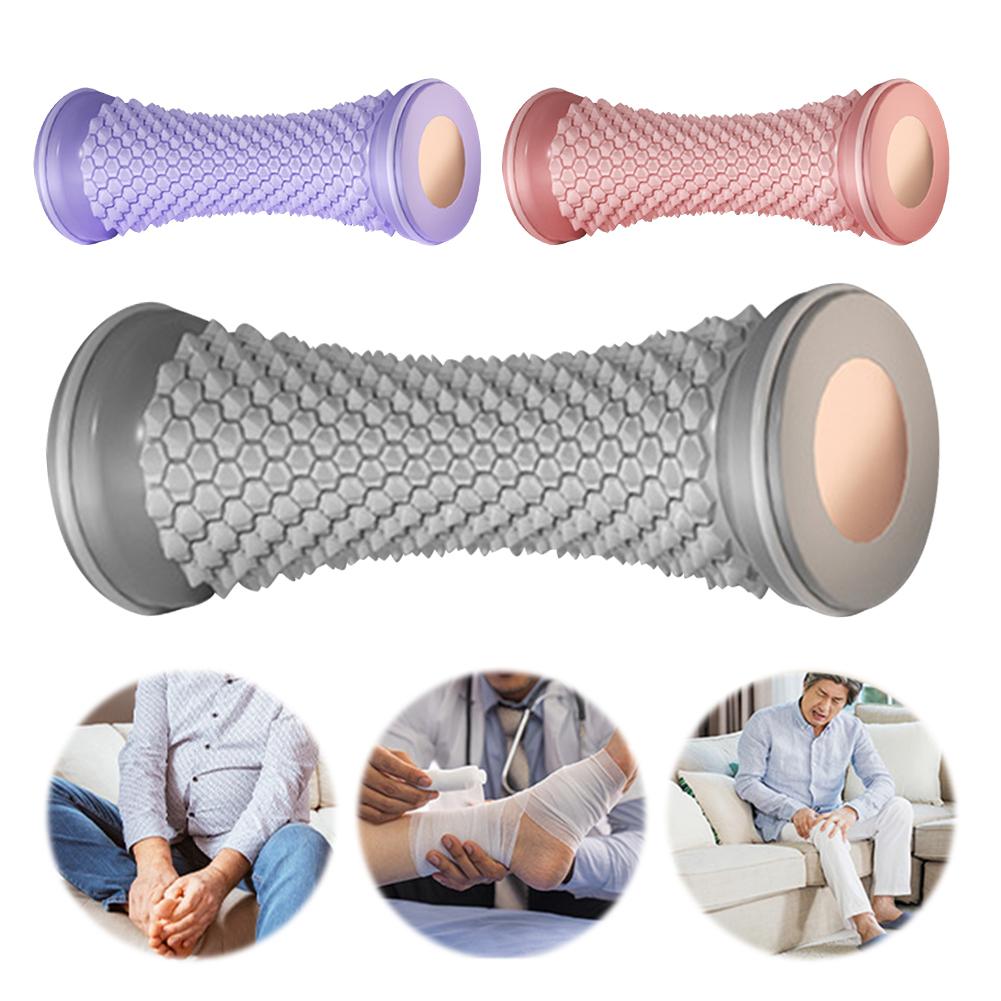 Foot Massage Roller Ergonomic Yoga Plantar Foot Roller Multifunctional Reflexology Foot Massager for Deep Tissue Muscle Massage