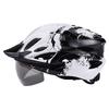 Integrated Cycling Helmet With Magnetic Snap-on Visor Rear LED Light Unisex Mountain Bike Half EPS Foam CE CPSC