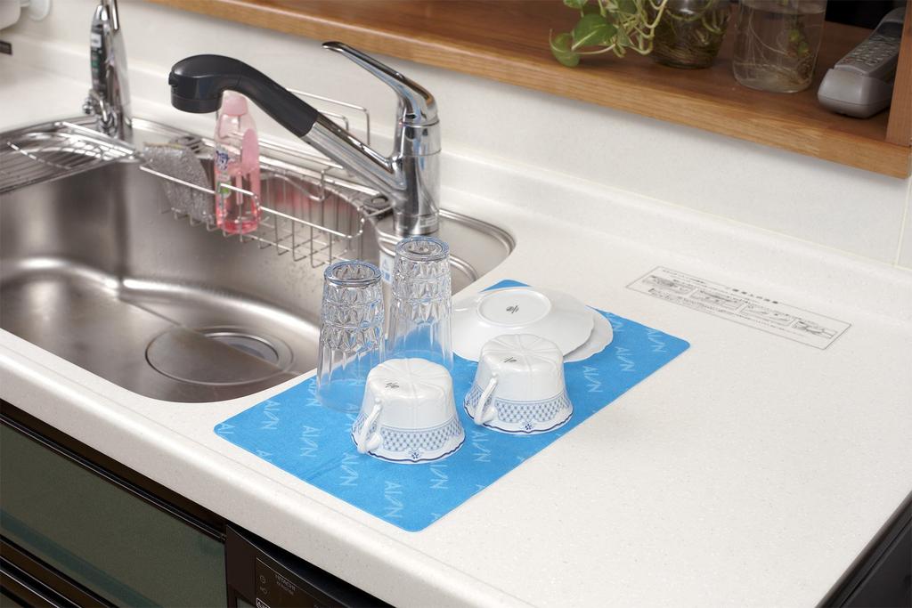 Суперабсорбирующая салфетка Aion синего цвета, максимальное впитывание воды, примерно 140 мл, 1 шт., произведено в Японии, материал ПВА, восстанавливает исходную воду.