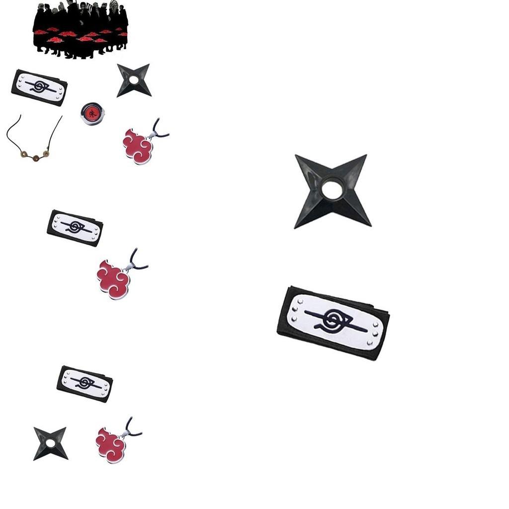 Набор ожерелий-колец в стиле Наруто, АБС-пластик, подарок для фаната аниме, персонажи)