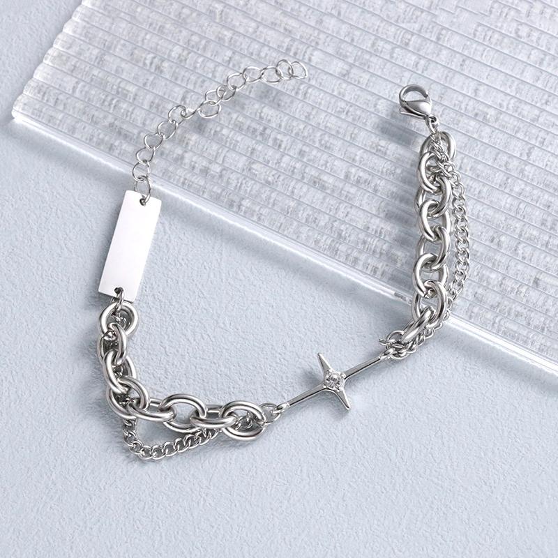 Винтажный браслет со звездой Давида для женщин, девушек, мальчиков, модные украшения для вечеринок, панк, хип-хоп, браслет-манжета, парные подвески-браслеты, кольцо в подарок