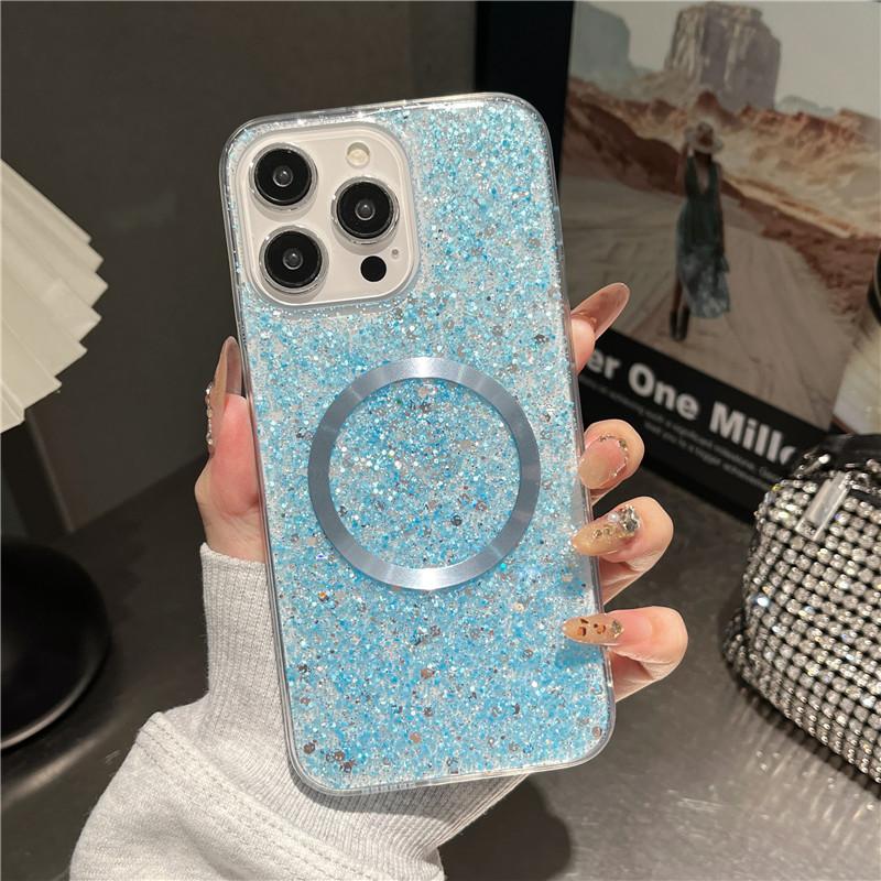 Applicable To Apple 16promax Mobile Phone Case Magnetic Starry Sky IPhone 15 Protective Case 13/14