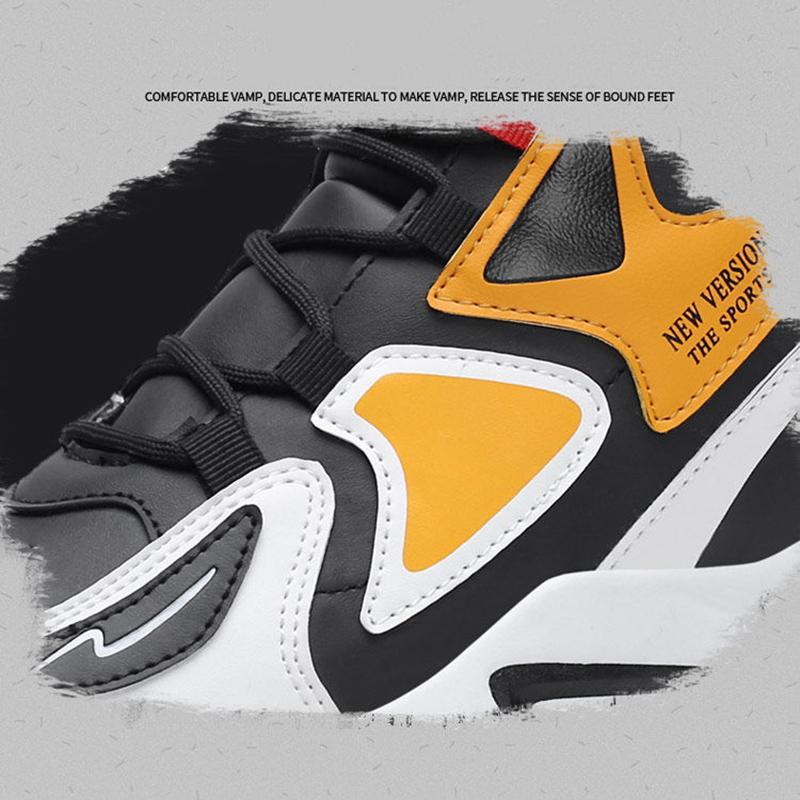 Мужские высокие кроссовки в корейском стиле, модная обувь с высоким берцем, универсальная студенческая мужская баскетбольная обувь