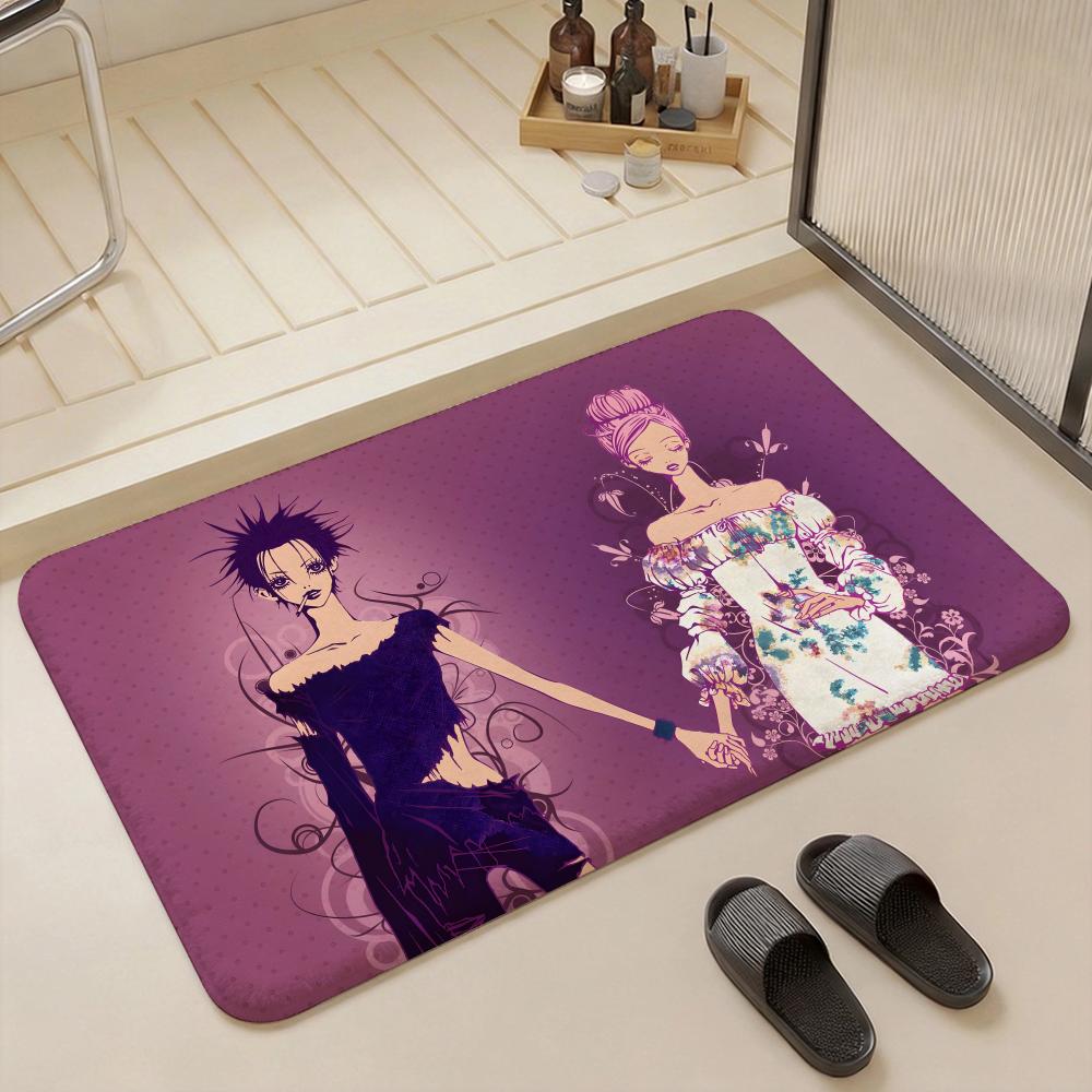 Anime Vintage N-Nana Floor Mat Eco - Flannel Doormat Non-Slip Odorless Indoor Floor Rug Soft Short Plush Home Mat