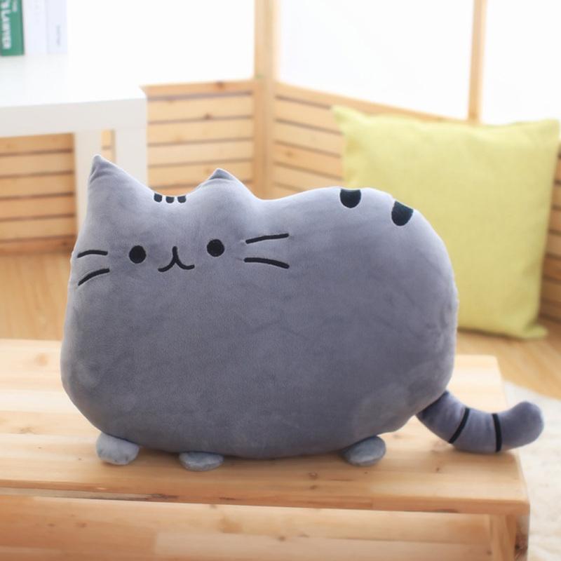 40x30 см Kawaii Biscuit Cat плюшевые игрушки куклы милый счастливый кот плюшевая подушка игрушки подушка для дома