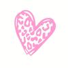 1pc Heart Shaped Leopard Print Car Stickers for Auto Rear Window Windshield Rearview Mirror Bumper Decors Motorcycle Body Decals