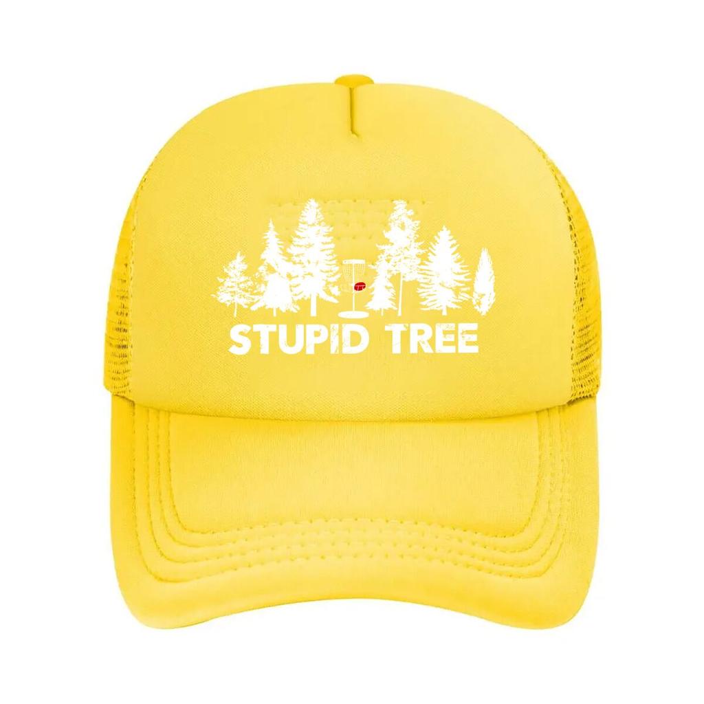 Stupid Tree Humorous, Nature - Themed Sarcastic Typography Art Mesh Baseball Cap