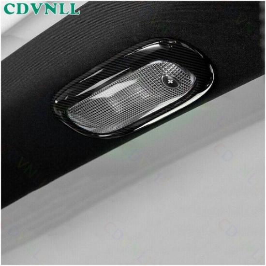 Rear Reading Lamp Switch Cover For Jeep Patriot Compass 11-2016 ABS Carbon Fiber