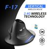 ZELOTES F-17 Vertical Mouse 2.4GHz Wireless Gaming Mouse 6 Keys Ergonomic Optical Mice with 3