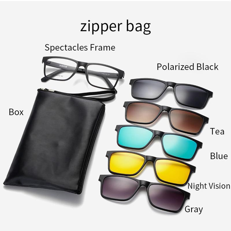MOMOJA Magnetic Men's Glasses Frame TR90 Ультралегкая и удобная магнитная солнцезащитная оправа с зажимом для очков, модные очки по рецепту 12088