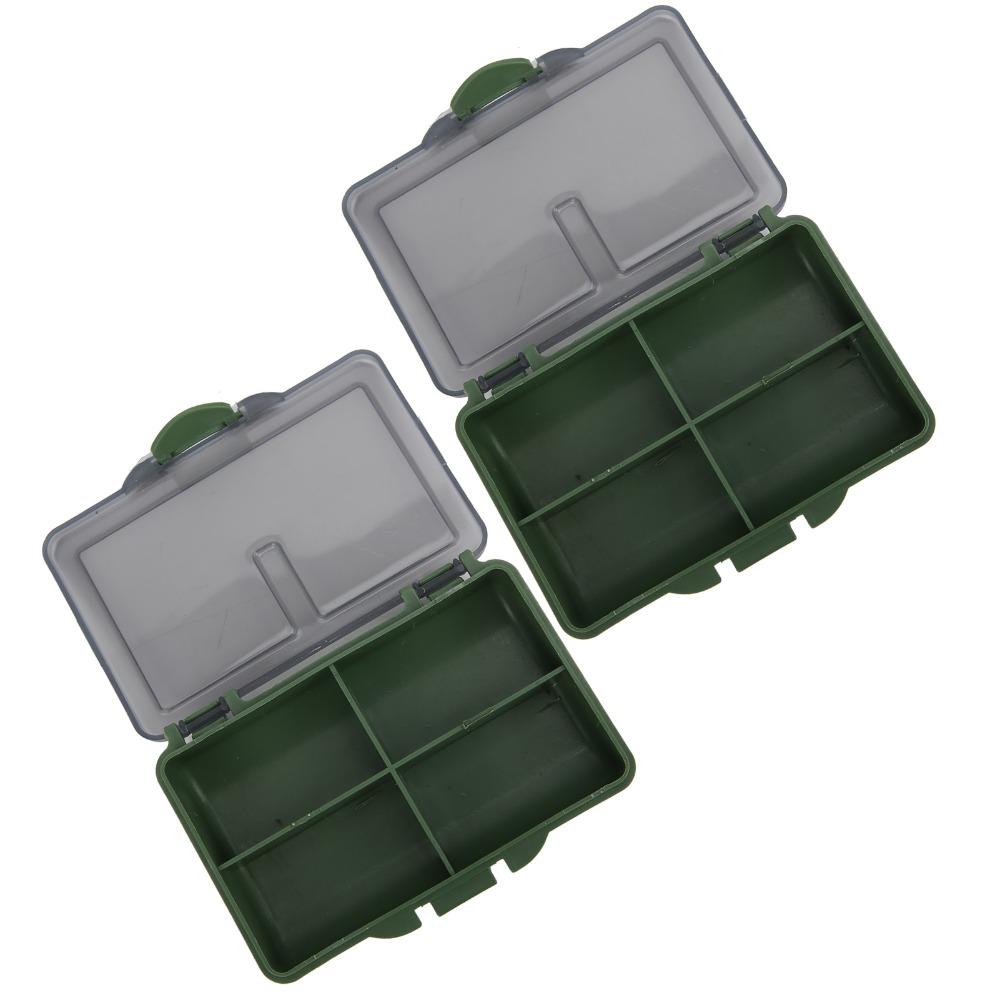 2PCS PP Fishing Tackle Box Mini Fishing Lure Box Durable Bait Storage Box Carp Fishing