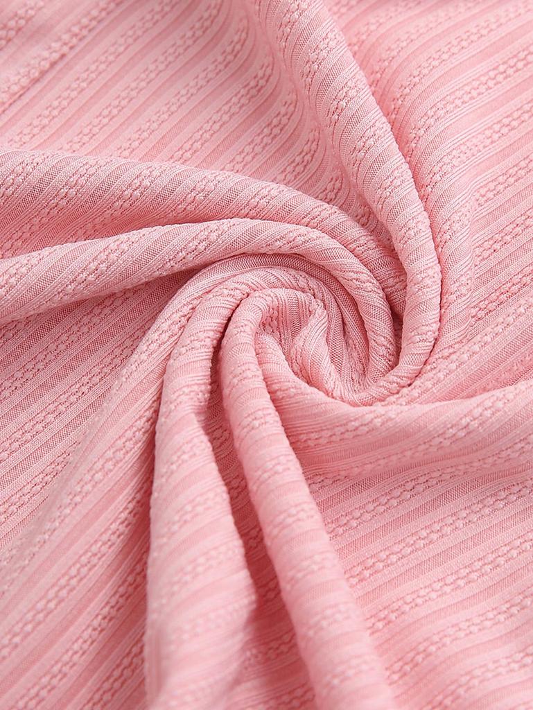 Rosegal Plus Size Цветочный принт Вышивка Сетка Рюшами Цепи Сюрплисс Ребристый Текстурированный Топ