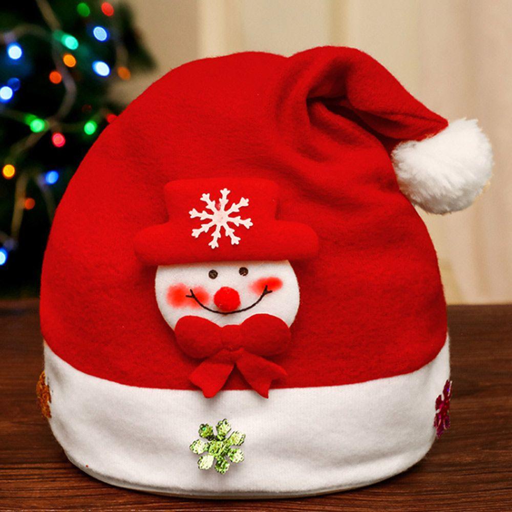Christmas Gift Lovely Classic Santa Claus Cap Christmas Hat Festival Supplies Plush
