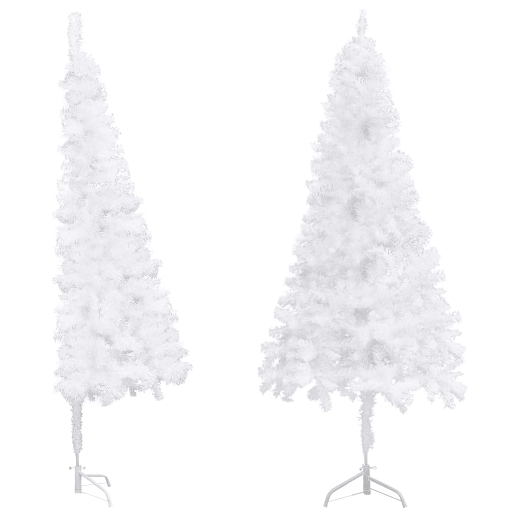 Artificial Corner Christmas Tree White 240 cm PVC