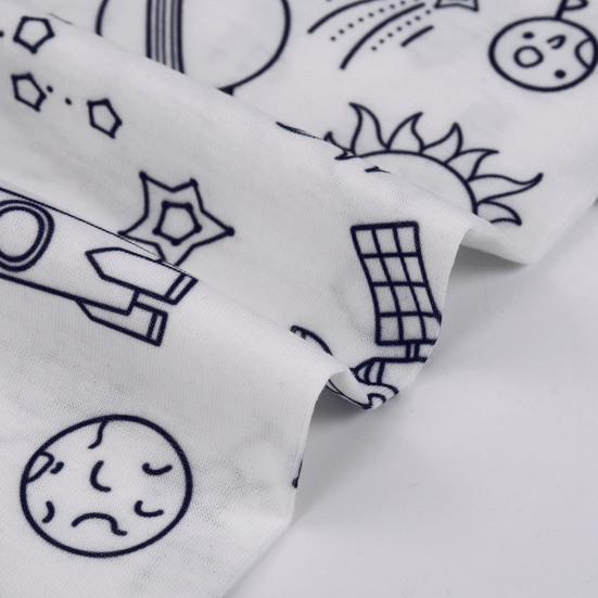 2 шт. унисекс детская пижама своими руками раскрашиваемая с бесцветным забавным рисунком животных топ с длинными рукавами развивает креативность индивидуальное самовыражение одежда для сна