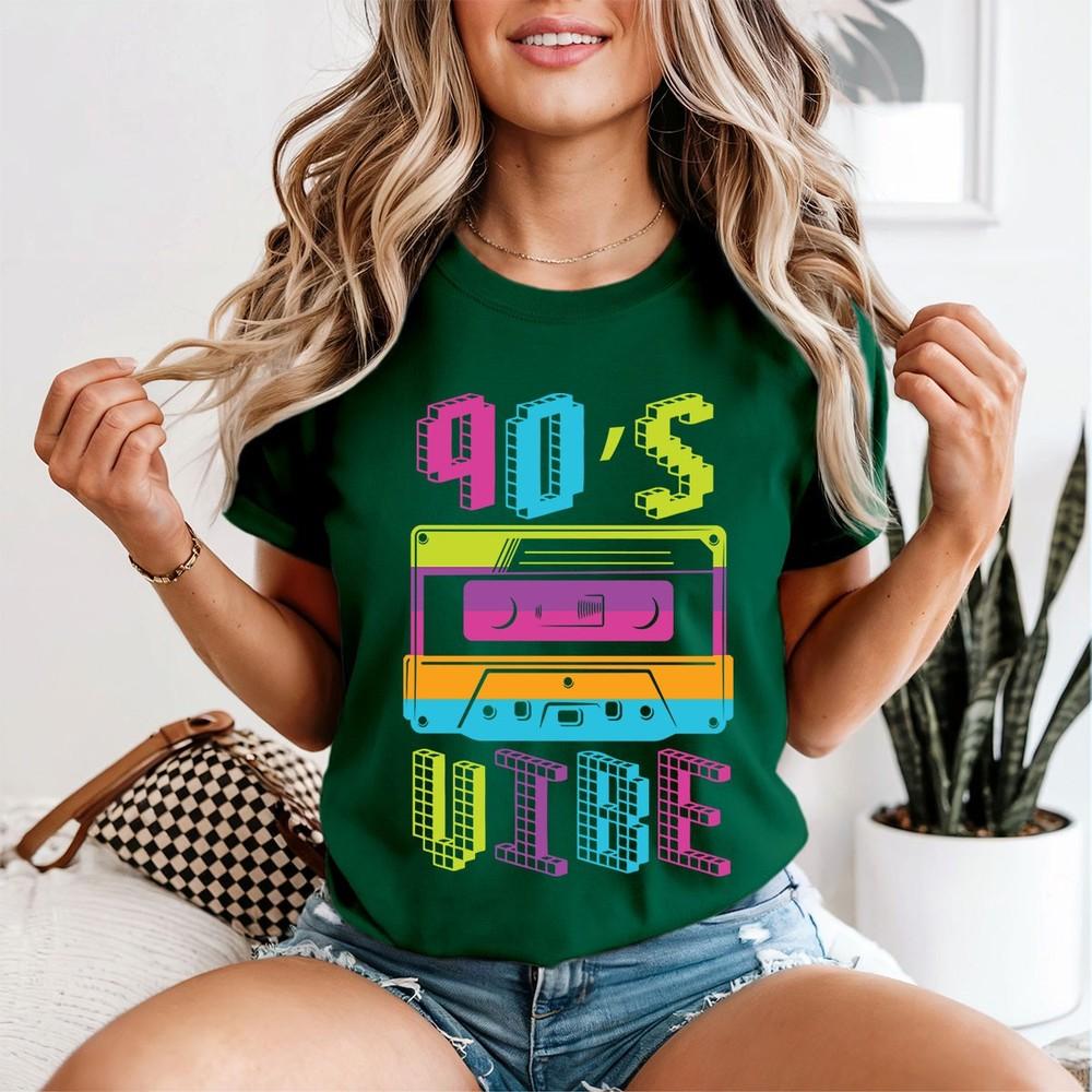 90s Vibe Retro Cassette Tape Unisexs Graphic Tee Pop Culture