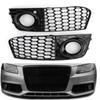 Fit for A4 B8 2009-2011 Black 8KD 807 681 8KD 807 682 1 Pair of Fog Light Grille Car Accessories Tools
