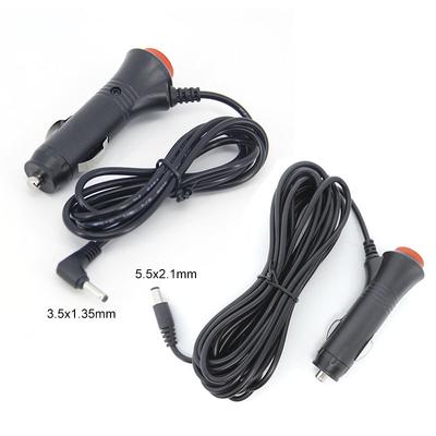 DC 12V 24V Автомобильный адаптер зарядное устройство прикуриватель блок питания удлинитель шнур переключатель для автомобильного монитора камеры 2.1x5.5mm 0.5m-5m