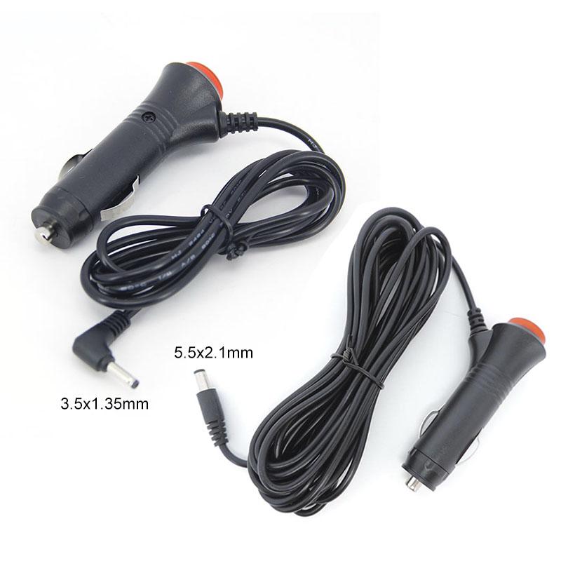 DC 12V 24V Автомобильный адаптер зарядное устройство прикуриватель блок питания удлинитель шнур переключатель для автомобильного монитора камеры 2.1x5.5mm 0.5m-5m