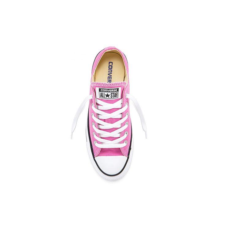 Converse Chuck Taylor All Star Canvas Удобные Нескользящие Прочные Низкие Кеды для Скейтбординга Унисекс Розовые 159675C