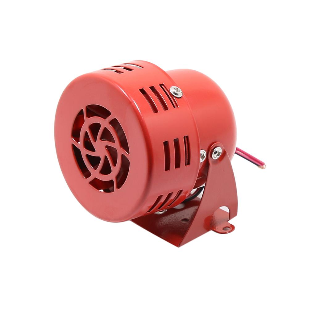 Loud Sound Horn 12V 105dB Electric Car Driven Brake Motor Air Raid Siren Horn Alarm Loud 50s Red for Car Truck