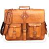 Brown Handmade Leather Messenger Bag for Men Laptop Stylish Versatile Mens Brown Leather Briefcase Bag for Men Leather Laptop Bag